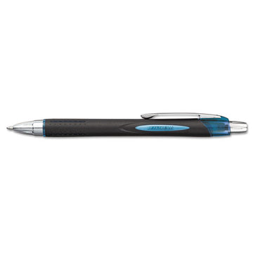 uni-ball® Jetstream Retractable Ballpoint Pen, Fine 0.7 Mm, Black Ink, Blue Barrel freeshipping - TVN Wholesale